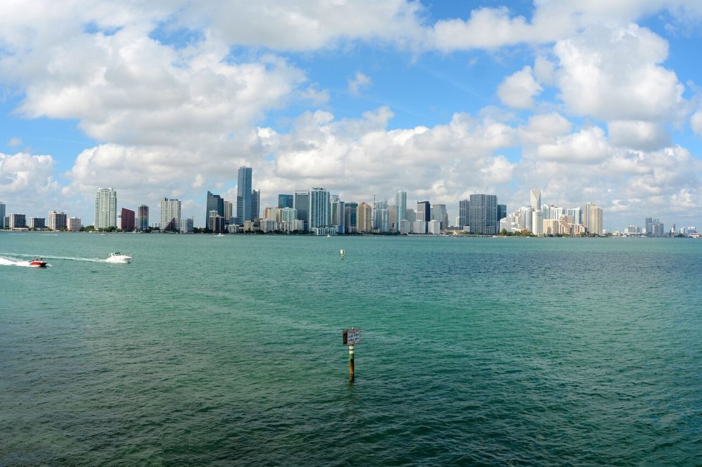 The Miami skyline across Biscayne Bay